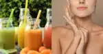 Suco com colágeno e pele saudável - Foto Reprodução Internet
