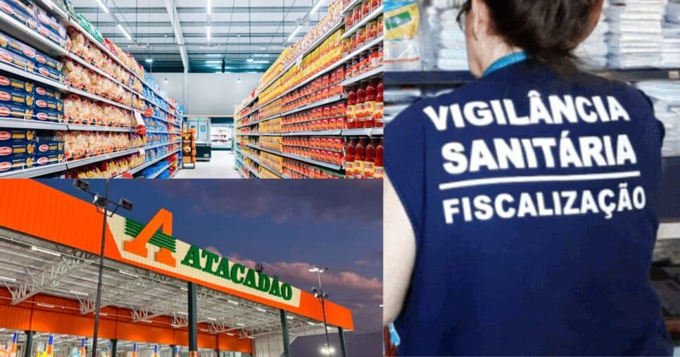 Supermercado / Atacadão / Vigilância Sanitária - Montagem: TVFOCO