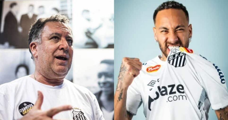 Teixeira assina com reforço para jogar com Ney no Santos (Reprodução/Montagem TV Foco/Canva)