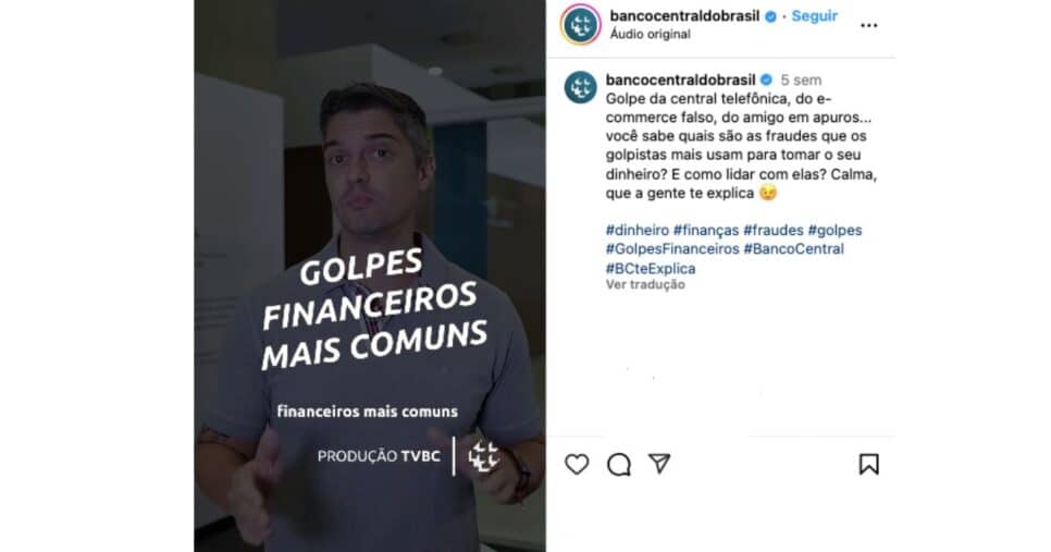 Comunicado do Banco (Reprodução/Instgaram)
