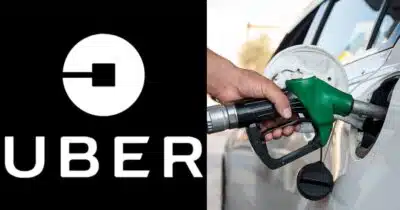 Uber crava parceria para salvar motoristas do preço da gasolina (Reprodução/Montagem TV Foco/Canva)