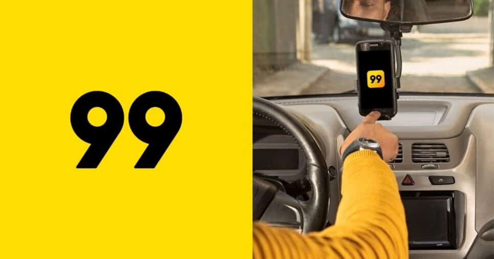 99 emite 4 alertas para encontrar motoristas em 1 minuto (Reprodução/Montagem TV Foco/Canva)