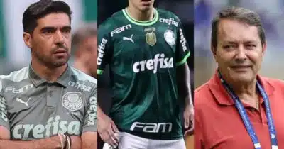 Queridinho de Abel no Palmeiras entra na mira do Cruzeiro (Reprodução/Montagem TV Foco/Canva)