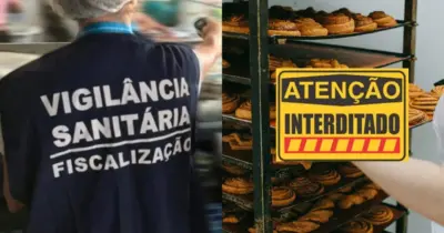 Pão, queijo e+ insalubres: Vigilância Sanitária interdita padaria nº1 e 4 toneladas de alimentos vão pro lixo