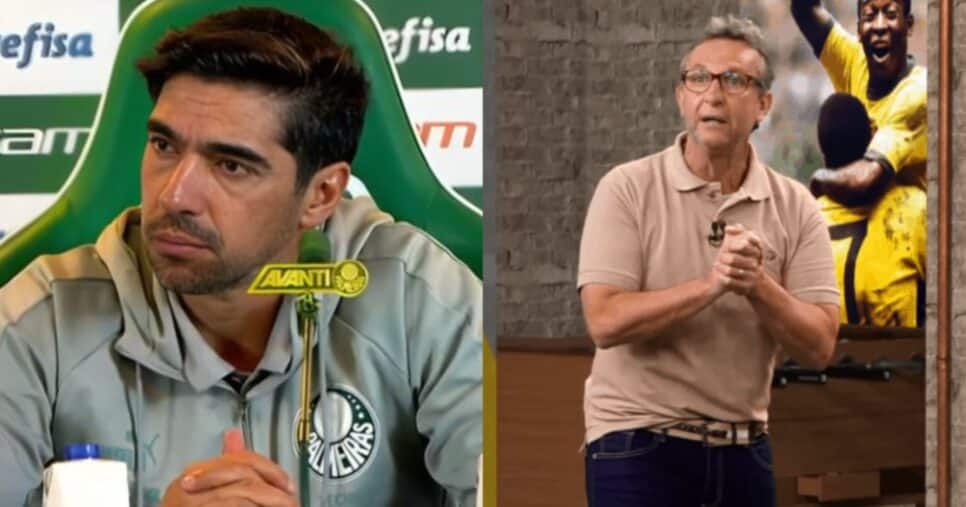 Neto paralisa Donos da Bola com desfecho de Abel no Palmeiras - (Montagem / TV FOCO)