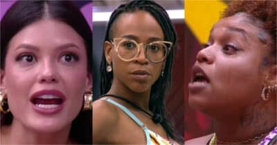 Reencarnação de Karol Conka: Vitória e Camila brigam no BBB25 (Foto: Reprodução/Montagem TV Foco)
