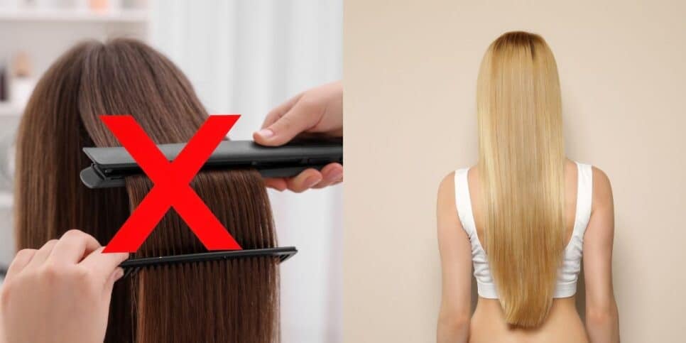 Cabelo liso sem chapinha e com receita natural (Reprodução: Montagem TV Foco)