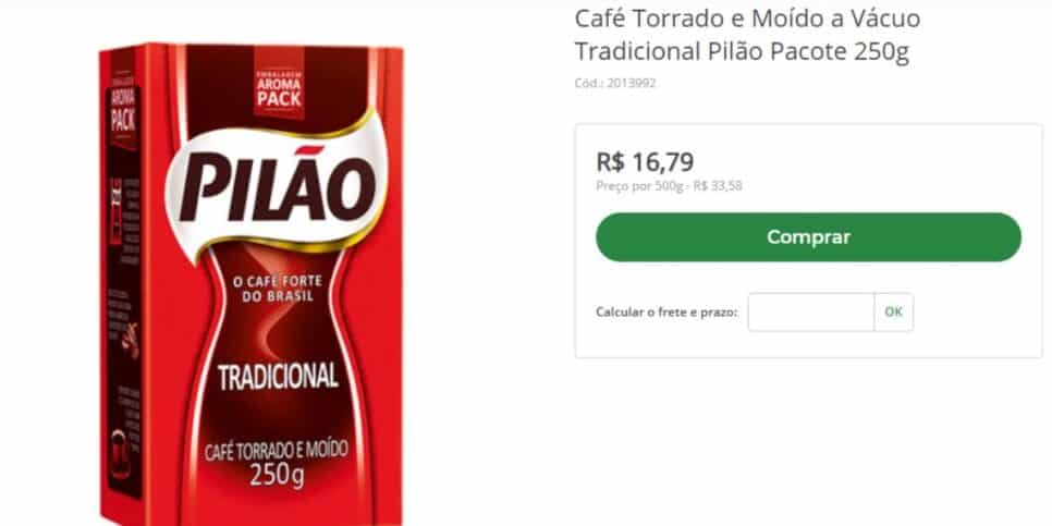 Café por menos de R$20 no Pão de Açúcar (Reprodução: Divulgação)