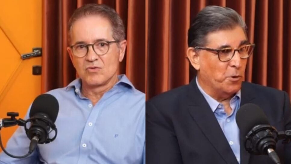Tramontina recebe ex-colega no podcast Portas Abertas (Foto: Reprodução/ YouTube/ Montagem)