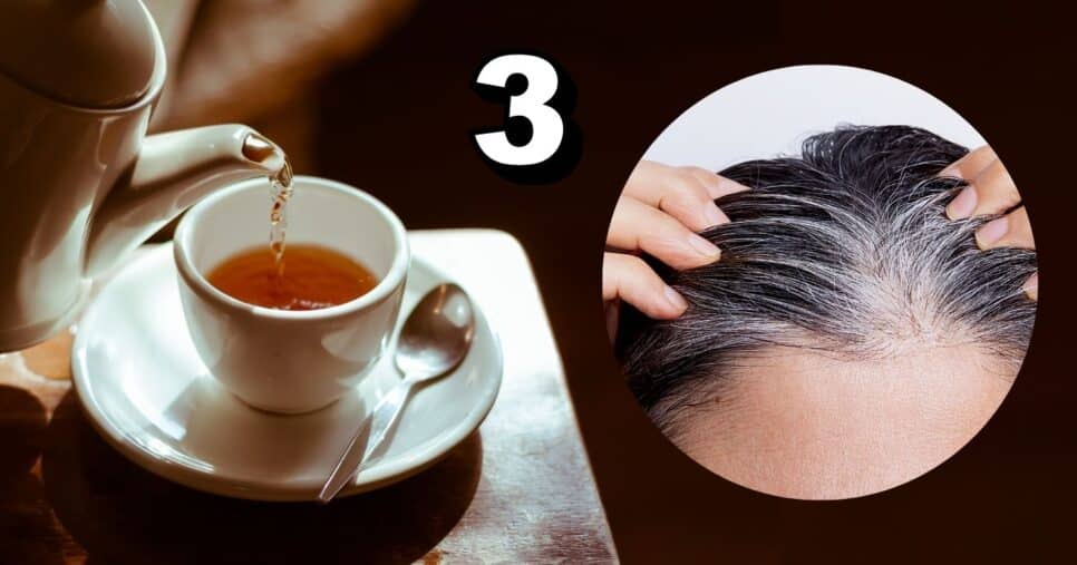 Chás caseiros e cabelo branco (Foto: Reprodução / Canva / Montagem TV Foco)
