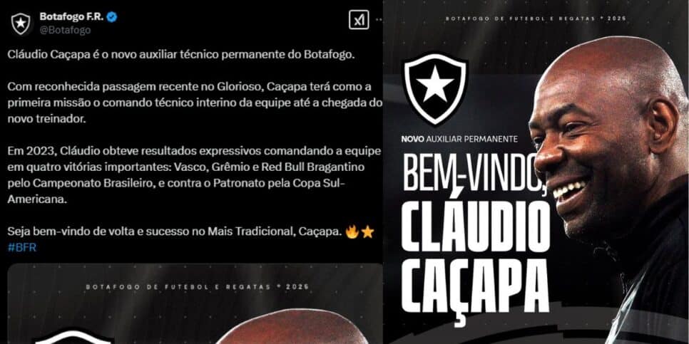 Anúncio do Cláudio Caçapa (Reprodução: X)