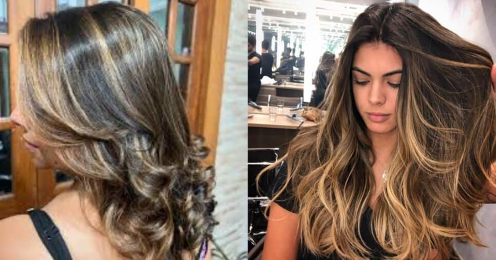 Corte em U com mechas balayage - Foto: Internet