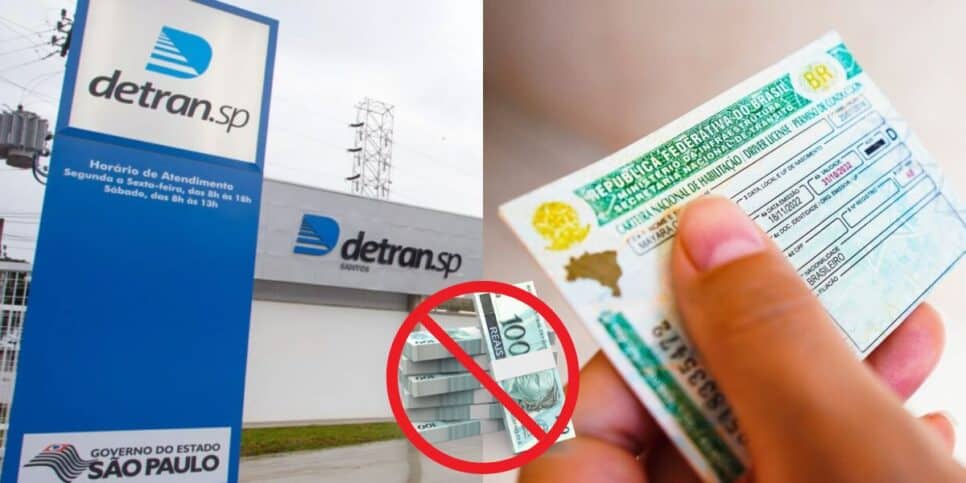 Detran-SP confirma isenção em pagamento na CNH (Reprodução: Montagem TV Foco)