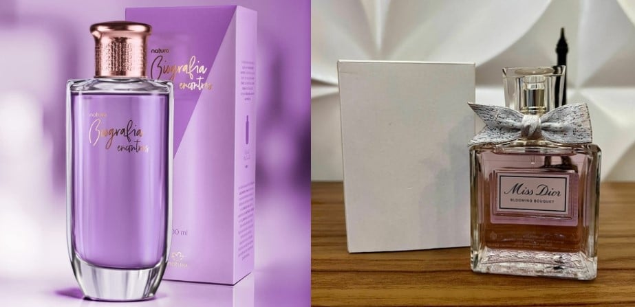 Biografia Encontros e Miss Dior Blooming (Foto: Reprodução / Natura / Amazon)

