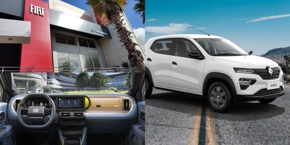 Fiat lança novo Uno para aniquilar o Kwid em país (Reprodução: Montagem TV Foco)