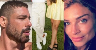 Do tamanho do pai e linda: Tente não sorrir ao ver foto inédita da filha de Cauã Reymond e Grazi Massafera (Fotos: Reprodução/ Instagram/ Motagem)