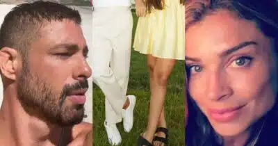 Do tamanho do pai e linda: Tente não sorrir ao ver foto inédita da filha de Cauã Reymond e Grazi Massafera (Fotos: Reprodução/ Instagram/ Motagem)