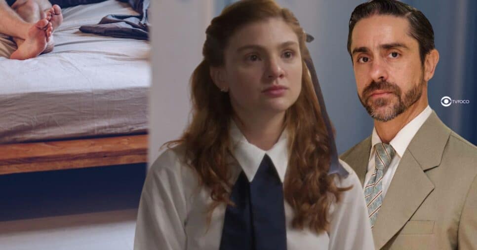 Flagra de sexo, Celeste e Nelson em Garota do Momento (Foto: Reprodução / Globo / Montagem TV Foco)