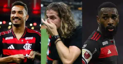 Flamengo arma debandada de Gerson e Filipe Luís sofre (Foto: Reprodução/Montagem TV Foco)