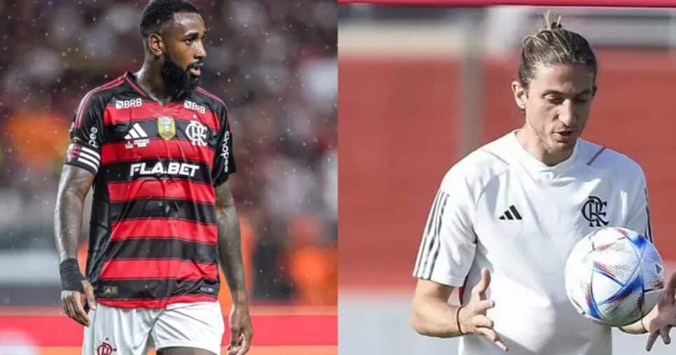 Debandada de Gerson e +2 craques atinge em cheio Flamengo de Filipe Luís - (Montagem / TV FOCO)