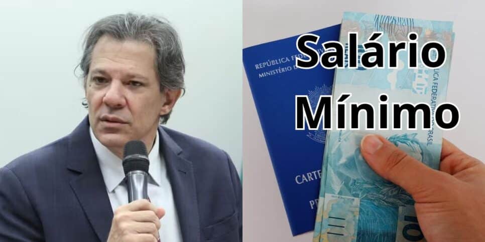 Haddad ciente de novo salário mínimo de R$2.057 a lista de CLTs (Reprodução: Vinicius Loures)