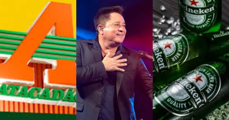 R$60M e surpresa no Atacadão: Leonardo com rival da Heineken (Foto: Reprodução/Montagem TV Foco)