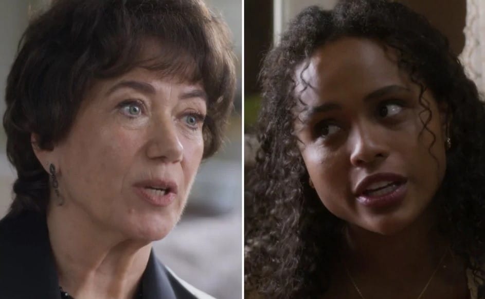 Maristela (Lilia Cabral) e Beatriz (Duda Santos) em Garota do Momento (Foto: Reprodução / Globo)