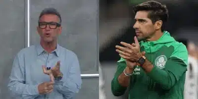 Neto crava 3 bombas para Abel Ferreira no Palmeiras (Reprodução: Band / Cesar Greco)