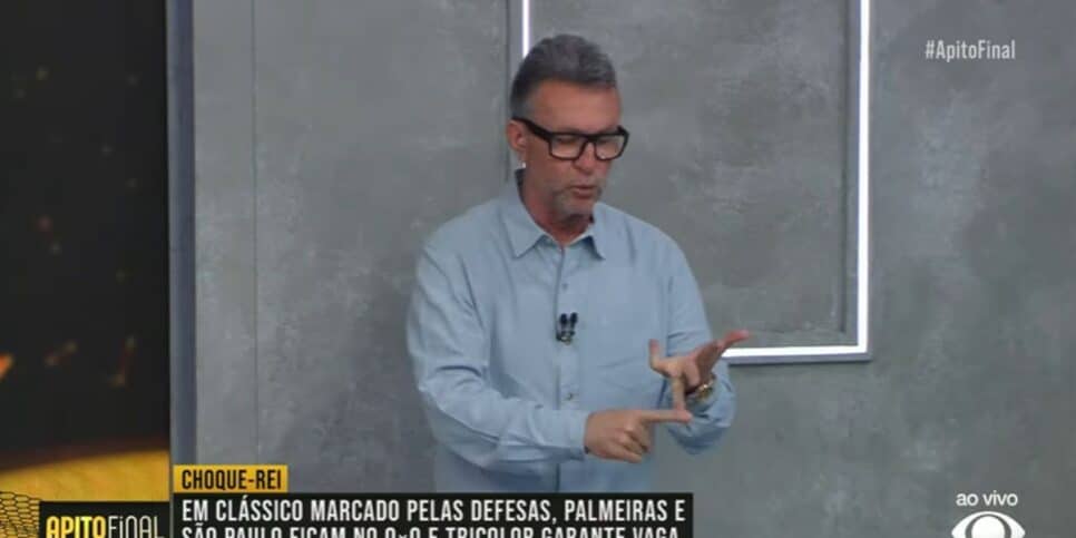 Neto apresenta o Apito Final (Reprodução: Band)