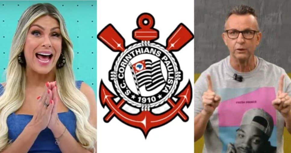Renata Fan e Neto paralisam Band às pressas com reforço no Corinthians - (Montagem / TV FOCO)