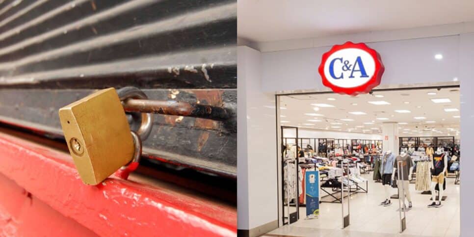 Fechamento de loja rival da C&A (Reprodução: Montagem TV Foco)