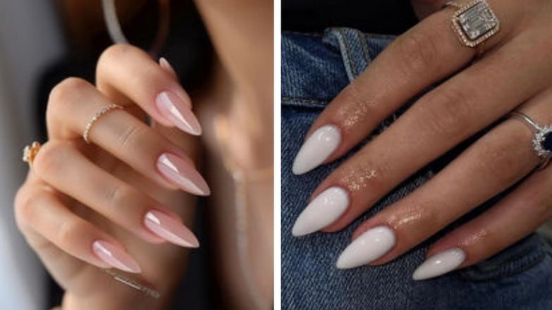 Rosé transparente e o branco leitoso são cores de esmalte que rejuvenescem o visual (Foto: Reprodução / Pinterest)