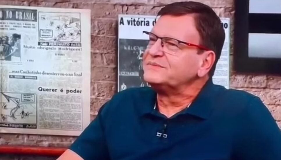 Sergio Mauricio quando participou de Os Donos da Bola (Foto: Reprodução/ Band)
