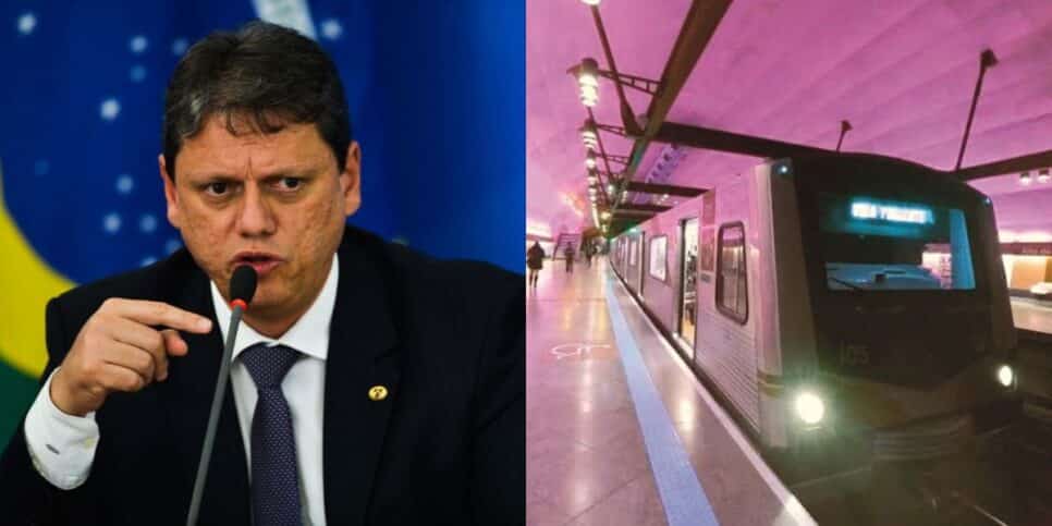 Tarcísio ciente de nova linha de metrô em São Paulo (Reprodução: Marcello Casal Jr)
