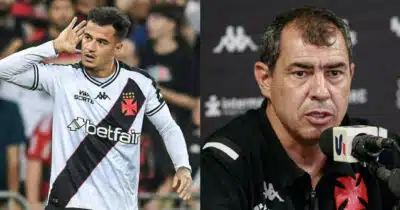 Coutinho no Vasco (Foto: Reprodução/Montagem TV Foco)
