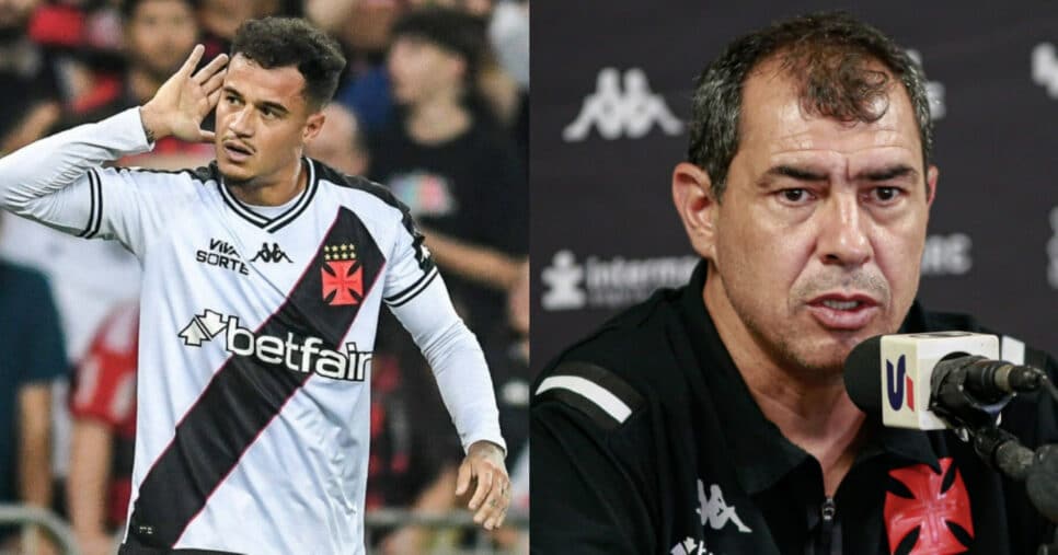 Coutinho e +1 FORA: Carille tem saída de 2 craques no Vasco (Foto: Reprodução/Montagem TV Foco)