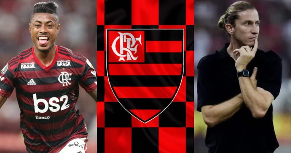 Bruno Henrique, Flamengo, Filipe Luís (Foto: Reprodução/ Internet)