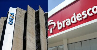 CAIXA/ BRADESCO - Montagem: TVFOCO