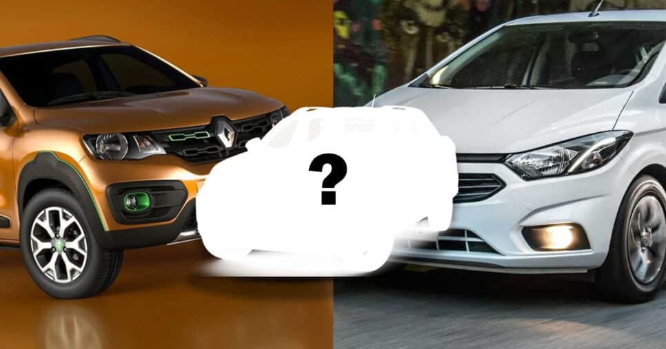Carro popular - Onix e Kwid (Foto: Reprodução)