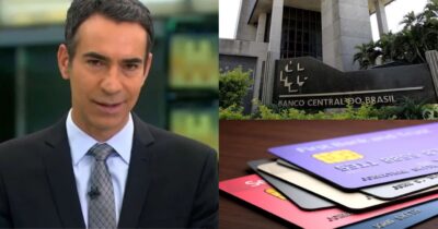 César Tralli / Banco Central / Cartões de Crédito - Montagem: TVFOCO