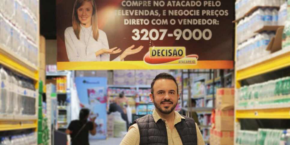 Meta é dobrar o número de lojas até o fim 2025, diz Vilaça | Crédito: Divulgação/Decisão Atacarejo