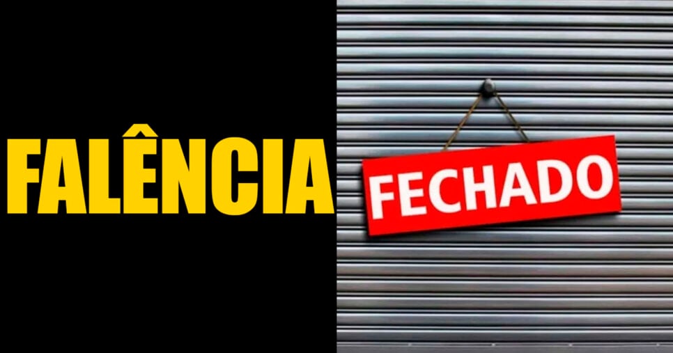 Falência - Loja fechada (Foto: Reprodução)