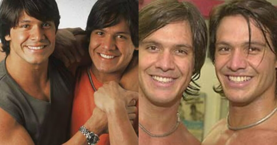 Irreconhecíveis! Flávio e Gustavo estão assim após 25 anos (Foto: Reprodução/Montagem TV Foco)