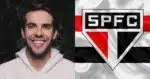 Kaká e bandeira do São Paulo (Fotos: Reproduções / Instagram / Internet)