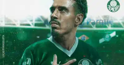 Lucas Evangelista no Palmeiras (Foto: Reprodução - Instagram)