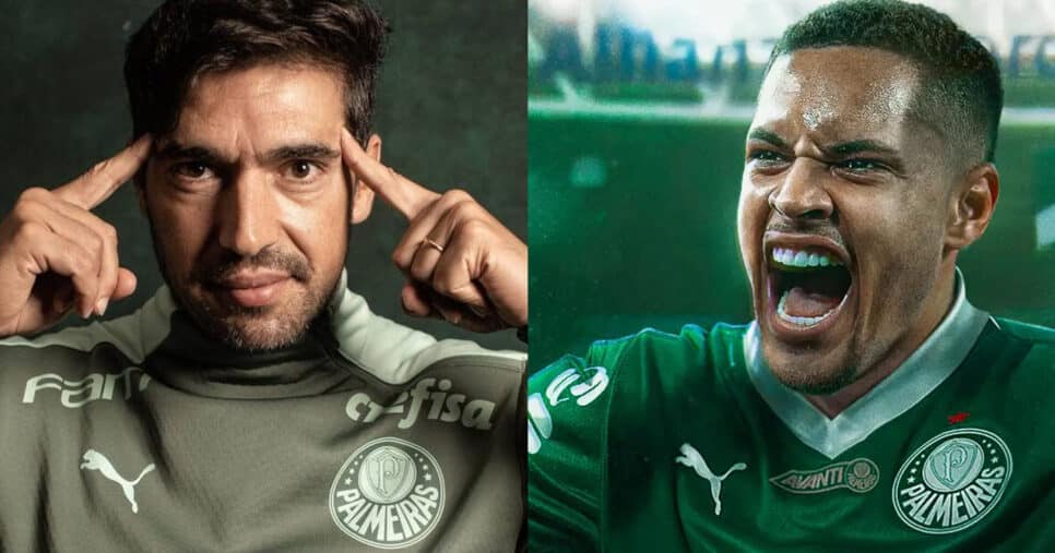 Palmeiras - Abel e Vitor Roque (Foto: Reprodução - Instagram)