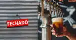 Portas fechadas - Cervejaria (Foto: Reprodução)