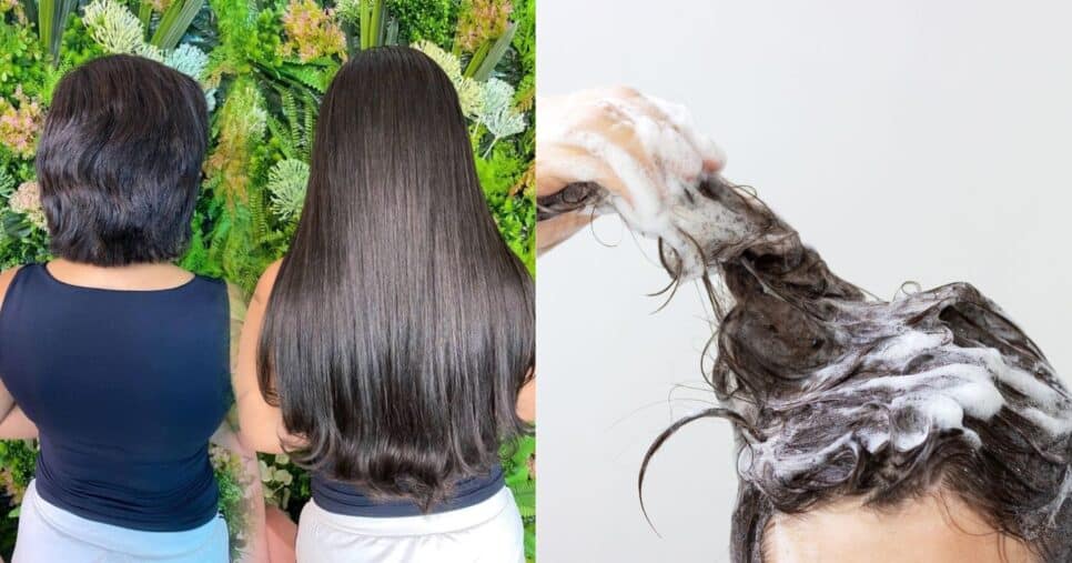 Shampoo caseiro com 3 ingredientes traz bomba de crescimento (Reprodução/Montagem TV Foco/Pinterest/Canva)