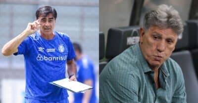 Renato Gaúcho tem retorno aprovado no Grêmio (Reprodução/Montagem TV Foco/Canva)