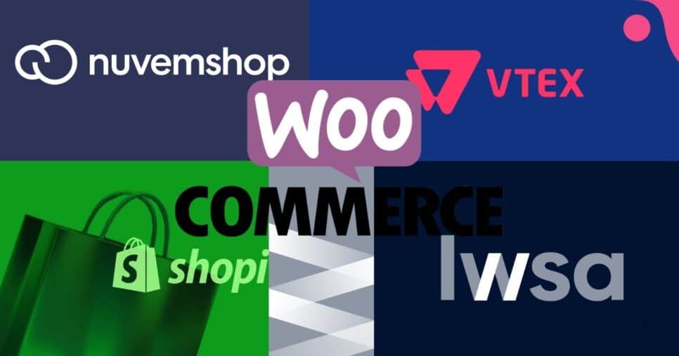 Alternativas que o Mercado Livre listou para usuários do Mercado Shops (Foto Reprodução/Montagem/Tv Foco/Lennita/Canva/Logos)
